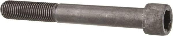 Made in USA - 7/16-20 UNF Hex Socket Drive, Socket Cap Screw - Alloy Steel, Black Oxide Finish, Partially Threaded, 3-1/2" Length Under Head - Apex Tool & Supply