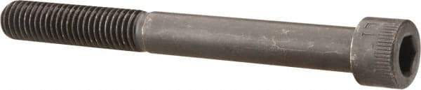 Made in USA - 1/2-13 UNC Hex Socket Drive, Socket Cap Screw - Alloy Steel, Black Oxide Finish, Partially Threaded, 4-3/4" Length Under Head - Apex Tool & Supply