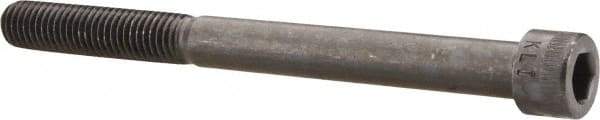 Made in USA - 1/2-13 UNC Hex Socket Drive, Socket Cap Screw - Alloy Steel, Black Oxide Finish, Partially Threaded, 5-3/4" Length Under Head - Apex Tool & Supply