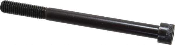 Made in USA - 1/2-13 UNC Hex Socket Drive, Socket Cap Screw - Alloy Steel, Black Oxide Finish, Partially Threaded, 6" Length Under Head - Apex Tool & Supply