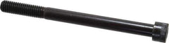 Made in USA - 1/2-13 UNC Hex Socket Drive, Socket Cap Screw - Alloy Steel, Black Oxide Finish, Partially Threaded, 6" Length Under Head - Apex Tool & Supply