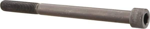 Made in USA - 1/2-13 UNC Hex Socket Drive, Socket Cap Screw - Alloy Steel, Black Oxide Finish, Partially Threaded, 6-1/4" Length Under Head - Apex Tool & Supply