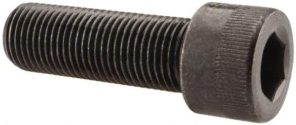 Made in USA - 1/2-20 UNF Hex Socket Drive, Socket Cap Screw - Alloy Steel, Black Oxide Finish, Fully Threaded, 1-1/2" Length Under Head - Apex Tool & Supply
