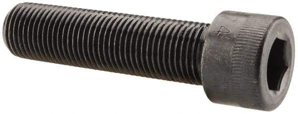 Made in USA - 1/2-20 UNF Hex Socket Drive, Socket Cap Screw - Alloy Steel, Black Oxide Finish, Fully Threaded, 2" Length Under Head - Apex Tool & Supply