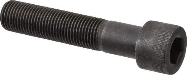 Made in USA - 1/2-20 UNF Hex Socket Drive, Socket Cap Screw - Alloy Steel, Black Oxide Finish, Partially Threaded, 2-1/2" Length Under Head - Apex Tool & Supply