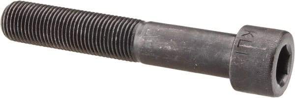 Made in USA - 1/2-20 UNF Hex Socket Drive, Socket Cap Screw - Alloy Steel, Black Oxide Finish, Partially Threaded, 3" Length Under Head - Apex Tool & Supply