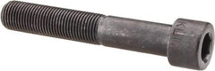Made in USA - 1/2-20 UNF Hex Socket Drive, Socket Cap Screw - Alloy Steel, Black Oxide Finish, Partially Threaded, 3" Length Under Head - Apex Tool & Supply