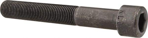 Made in USA - 1/2-20 UNF Hex Socket Drive, Socket Cap Screw - Alloy Steel, Black Oxide Finish, Partially Threaded, 3-1/2" Length Under Head - Apex Tool & Supply