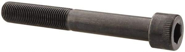 Made in USA - 1/2-20 UNF Hex Socket Drive, Socket Cap Screw - Alloy Steel, Black Oxide Finish, Partially Threaded, 3-3/4" Length Under Head - Apex Tool & Supply