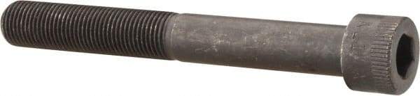 Made in USA - 1/2-20 UNF Hex Socket Drive, Socket Cap Screw - Alloy Steel, Black Oxide Finish, Partially Threaded, 4" Length Under Head - Apex Tool & Supply