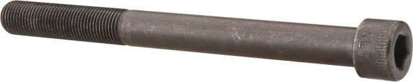Made in USA - 1/2-20 UNF Hex Socket Drive, Socket Cap Screw - Alloy Steel, Black Oxide Finish, Partially Threaded, 5-1/2" Length Under Head - Apex Tool & Supply