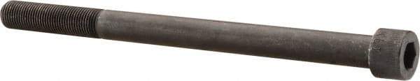 Made in USA - 1/2-20 UNF Hex Socket Drive, Socket Cap Screw - Alloy Steel, Black Oxide Finish, Partially Threaded, 7" Length Under Head - Apex Tool & Supply