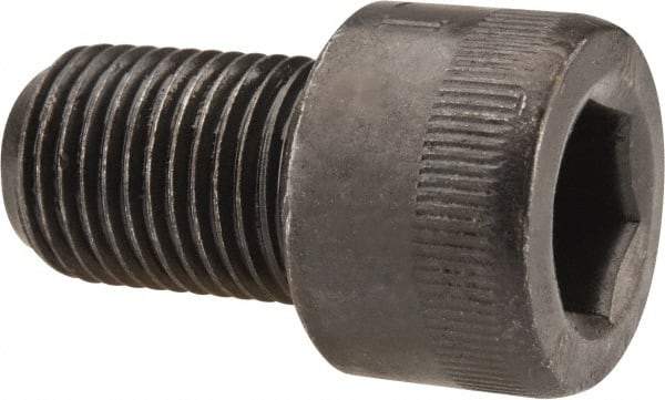 Made in USA - 1/2-20 UNF Hex Socket Drive, Socket Cap Screw - Alloy Steel, Black Oxide Finish, Fully Threaded, 3/4" Length Under Head - Apex Tool & Supply