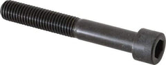 Made in USA - 5/8-11 UNC Hex Socket Drive, Socket Cap Screw - Alloy Steel, Black Oxide Finish, Partially Threaded, 4-1/2" Length Under Head - Apex Tool & Supply