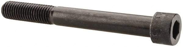 Made in USA - 5/8-11 UNC Hex Socket Drive, Socket Cap Screw - Alloy Steel, Black Oxide Finish, Partially Threaded, 5-1/2" Length Under Head - Apex Tool & Supply
