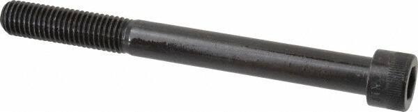 Made in USA - 5/8-11 UNC Hex Socket Drive, Socket Cap Screw - Alloy Steel, Black Oxide Finish, Partially Threaded, 6-1/2" Length Under Head - Apex Tool & Supply