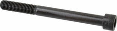 Made in USA - 5/8-11 UNC Hex Socket Drive, Socket Cap Screw - Alloy Steel, Black Oxide Finish, Partially Threaded, 6-1/2" Length Under Head - Apex Tool & Supply