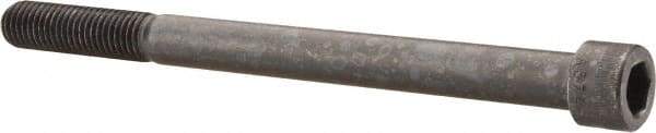 Made in USA - 5/8-11 UNC Hex Socket Drive, Socket Cap Screw - Alloy Steel, Black Oxide Finish, Partially Threaded, 8" Length Under Head - Apex Tool & Supply