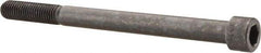 Made in USA - 5/8-11 UNC Hex Socket Drive, Socket Cap Screw - Alloy Steel, Black Oxide Finish, Partially Threaded, 8" Length Under Head - Apex Tool & Supply