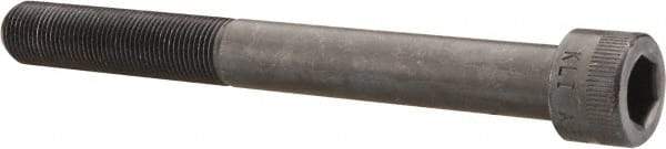 Made in USA - 5/8-18 UNF Hex Socket Drive, Socket Cap Screw - Alloy Steel, Black Oxide Finish, Partially Threaded, 6" Length Under Head - Apex Tool & Supply