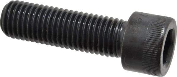 Made in USA - 3/4-10 UNC Hex Socket Drive, Socket Cap Screw - Alloy Steel, Black Oxide Finish, Fully Threaded, 2-1/2" Length Under Head - Apex Tool & Supply