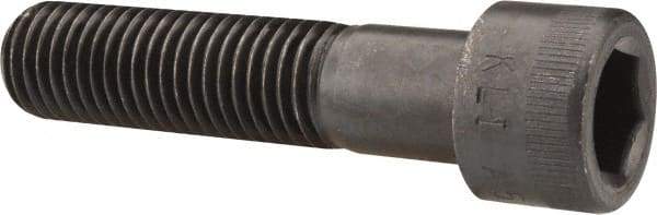 Made in USA - 3/4-10 UNC Hex Socket Drive, Socket Cap Screw - Alloy Steel, Black Oxide Finish, Partially Threaded, 3-1/4" Length Under Head - Apex Tool & Supply
