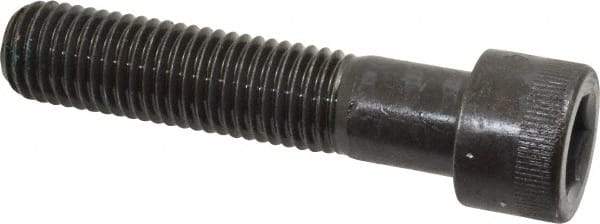 Made in USA - 3/4-10 UNC Hex Socket Drive, Socket Cap Screw - Alloy Steel, Black Oxide Finish, Partially Threaded, 3-1/2" Length Under Head - Apex Tool & Supply