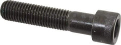 Made in USA - 3/4-10 UNC Hex Socket Drive, Socket Cap Screw - Alloy Steel, Black Oxide Finish, Partially Threaded, 3-1/2" Length Under Head - Apex Tool & Supply