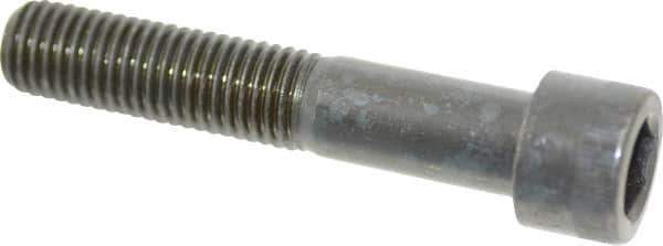 Made in USA - 3/4-10 UNC Hex Socket Drive, Socket Cap Screw - Alloy Steel, Black Oxide Finish, Partially Threaded, 4" Length Under Head - Apex Tool & Supply
