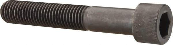 Made in USA - 3/4-10 UNC Hex Socket Drive, Socket Cap Screw - Alloy Steel, Black Oxide Finish, Partially Threaded, 4-3/4" Length Under Head - Apex Tool & Supply