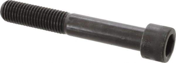 Made in USA - 3/4-10 UNC Hex Socket Drive, Socket Cap Screw - Alloy Steel, Black Oxide Finish, Partially Threaded, 5" Length Under Head - Apex Tool & Supply