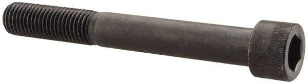 Made in USA - 3/4-10 UNC Hex Socket Drive, Socket Cap Screw - Alloy Steel, Black Oxide Finish, Partially Threaded, 6" Length Under Head - Apex Tool & Supply