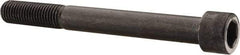 Made in USA - 3/4-10 UNC Hex Socket Drive, Socket Cap Screw - Alloy Steel, Black Oxide Finish, Partially Threaded, 7" Length Under Head - Apex Tool & Supply