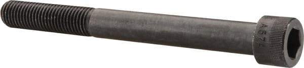 Made in USA - 3/4-10 UNC Hex Socket Drive, Socket Cap Screw - Alloy Steel, Black Oxide Finish, Partially Threaded, 7-1/2" Length Under Head - Apex Tool & Supply