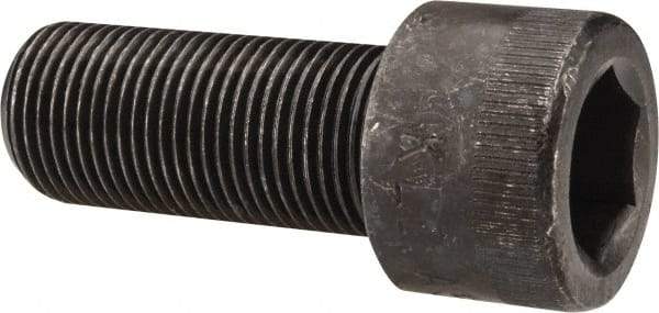 Made in USA - 3/4-16 UNF Hex Socket Drive, Socket Cap Screw - Alloy Steel, Black Oxide Finish, Fully Threaded, 1-3/4" Length Under Head - Apex Tool & Supply