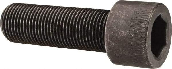 Made in USA - 3/4-16 UNF Hex Socket Drive, Socket Cap Screw - Alloy Steel, Black Oxide Finish, Fully Threaded, 2-1/4" Length Under Head - Apex Tool & Supply