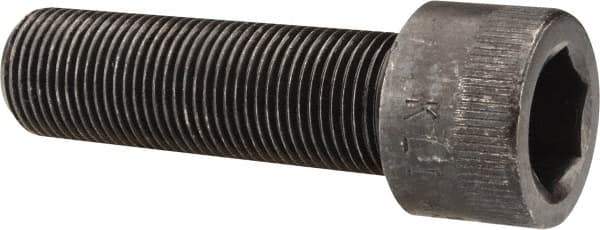 Made in USA - 3/4-16 UNF Hex Socket Drive, Socket Cap Screw - Alloy Steel, Black Oxide Finish, Fully Threaded, 2-1/2" Length Under Head - Apex Tool & Supply