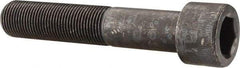 Made in USA - 3/4-16 UNF Hex Socket Drive, Socket Cap Screw - Alloy Steel, Black Oxide Finish, Partially Threaded, 4" Length Under Head - Apex Tool & Supply