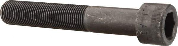 Made in USA - 3/4-16 UNF Hex Socket Drive, Socket Cap Screw - Alloy Steel, Black Oxide Finish, Partially Threaded, 4-1/2" Length Under Head - Apex Tool & Supply