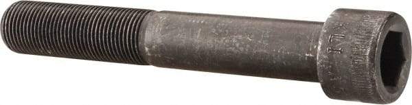 Made in USA - 3/4-16 UNF Hex Socket Drive, Socket Cap Screw - Alloy Steel, Black Oxide Finish, Partially Threaded, 5" Length Under Head - Apex Tool & Supply