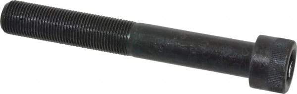Made in USA - 3/4-16 UNF Hex Socket Drive, Socket Cap Screw - Alloy Steel, Black Oxide Finish, Partially Threaded, 5-1/2" Length Under Head - Apex Tool & Supply