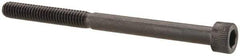 Made in USA - #8-32 UNC Hex Socket Drive, Socket Cap Screw - Alloy Steel, Black Oxide Finish, Partially Threaded, 2-1/4" Length Under Head - Apex Tool & Supply