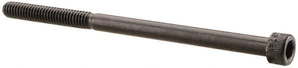 Made in USA - #8-32 UNC Hex Socket Drive, Socket Cap Screw - Alloy Steel, Black Oxide Finish, Partially Threaded, 2-3/4" Length Under Head - Apex Tool & Supply