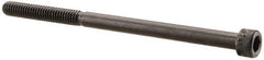 Made in USA - #8-32 UNC Hex Socket Drive, Socket Cap Screw - Alloy Steel, Black Oxide Finish, Partially Threaded, 2-3/4" Length Under Head - Apex Tool & Supply