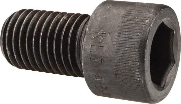 Made in USA - 7/8-9 UNC Hex Socket Drive, Socket Cap Screw - Alloy Steel, Black Oxide Finish, Fully Threaded, 1-1/2" Length Under Head - Apex Tool & Supply