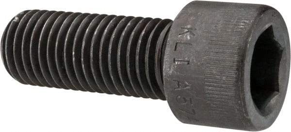 Made in USA - 7/8-9 UNC Hex Socket Drive, Socket Cap Screw - Alloy Steel, Black Oxide Finish, Fully Threaded, 2-1/4" Length Under Head - Apex Tool & Supply