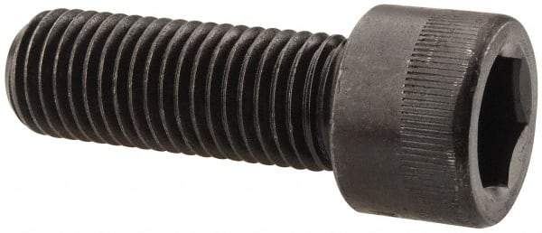 Made in USA - 7/8-9 UNC Hex Socket Drive, Socket Cap Screw - Alloy Steel, Black Oxide Finish, Fully Threaded, 2-1/2" Length Under Head - Apex Tool & Supply