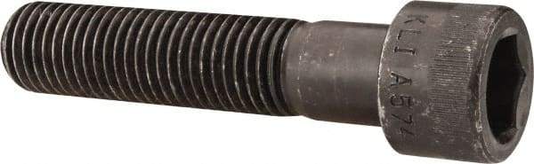 Made in USA - 7/8-9 UNC Hex Socket Drive, Socket Cap Screw - Alloy Steel, Black Oxide Finish, Partially Threaded, 4" Length Under Head - Apex Tool & Supply