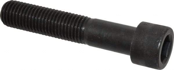 Made in USA - 7/8-9 UNC Hex Socket Drive, Socket Cap Screw - Alloy Steel, Black Oxide Finish, Partially Threaded, 4-1/2" Length Under Head - Apex Tool & Supply