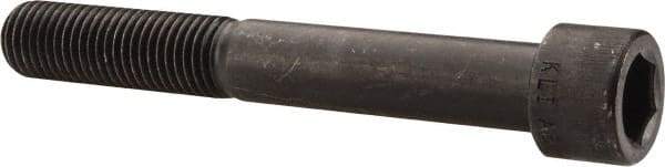 Made in USA - 7/8-9 UNC Hex Socket Drive, Socket Cap Screw - Alloy Steel, Black Oxide Finish, Partially Threaded, 6-1/2" Length Under Head - Apex Tool & Supply